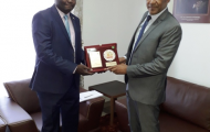 The representative of the Executive Director of AFREC met the Minister of Water and Energy of Gabon.