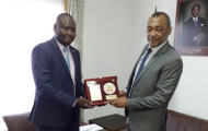 The representative of the Executive Director of AFREC met the Minister of Water and Energy of Gabon.